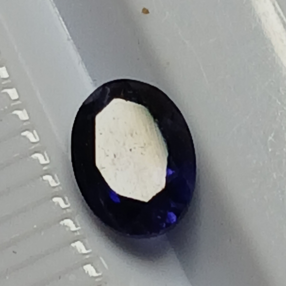 Oval Deep Purple Iolite Gemstone 6.4mm